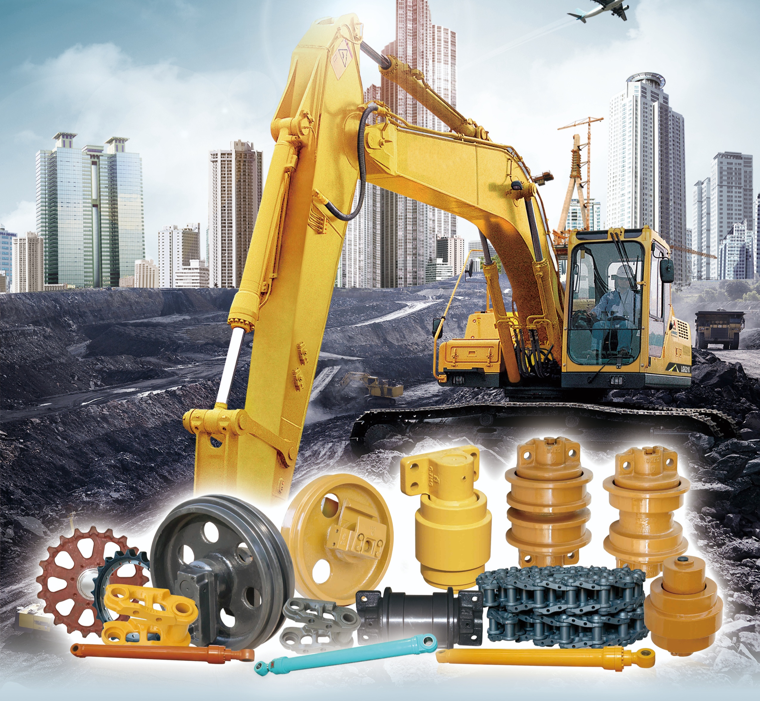 Cad iad na Páirteanna Backhoe Éagsúla